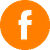 Ein stilvolles Facebook-Icon in leuchtendem Orange. Verbinde dich mit uns auf Facebook, um die neuesten Angebote!